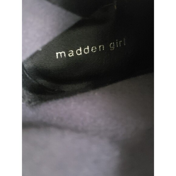 Madden Girl Ankle Boots Women's 9.5 M Cognac Patent Rain Platform Y2K New - Picture 9 of 9